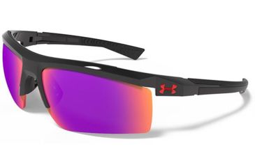 Image of Under Armour Core 2.0 Sunglasses, Shiny Black Frame, Gray Infrared Multiflection U8600082-000151