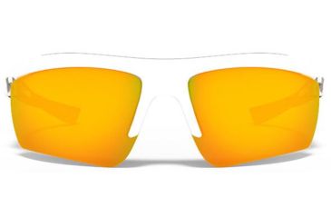 Image of Under Armour Core 2.0 Sunglasses, White/Gray Frame, orange Multiflection Lens U8600082-100941