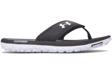 Image of Under Armour Fat Tire Sandal - Men's-Black/Black-Medium-10