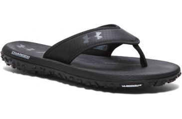 Image of Under Armour Fat Tire Sandal - Men's-Black/Graphite-Medium-8