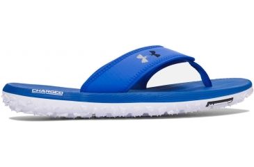 Image of Under Armour Fat Tire Sandal - Men's-White/Midnight Navy-Medium-12