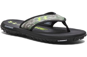 Image of Under Armour Fat Tire Sandal - Men's-Black/White-Medium-8