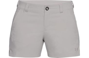 Image of Under Armour Fish Hunter Inlet 4 Inch Short - Women's, Ghost Gray, 12, 1290545-592-12