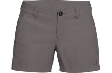 Image of Under Armour Fish Hunter Inlet 4 Inch Short - Women's, Mink Gray/Deprecated-Mink Gray AFS/ Deprecated, 6, 1290545-548-6