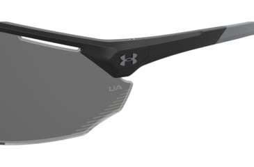 Image of Under Armour Force 2 Sunglasses with Matte Black Frame and Grey Lens, Medium, UA0011S 003-KA