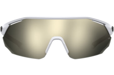 Image of Under Armour Force 2 Sunglasses with Shiny Halo Grey Frame and Ivory Mirror Lens, Medium, UA0011S KB7-UE