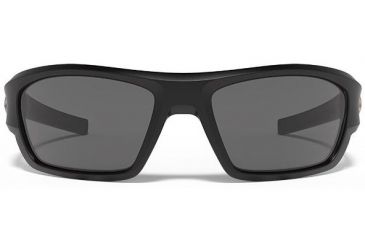 Image of Under Armour Force Storm Sunglasses, Satin Black/Black Frame, Gray Polarized Lens U8630086-010108
