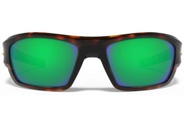 Image of Under Armour Force Storm Sunglasses, Shiny Tortoise/Black Frame,Copper/Green Lens U8630086-960126