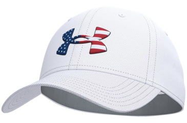 Image of Under Armour Freedom Blitzing Hat - Mens, White / Black, Medium, 1362236100S-M