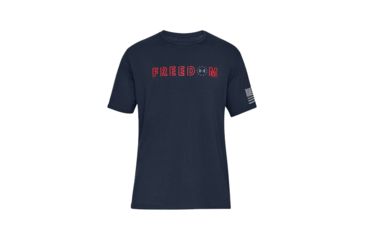 Image of Under Armour Freedom Flag Bold T, Academy/red - 1323169408XXL
