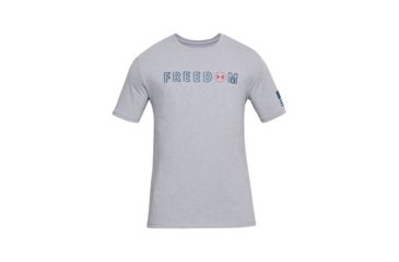 Image of Under Armour Freedom Flag Bold T, Steel Light Heather - 1323169035MD