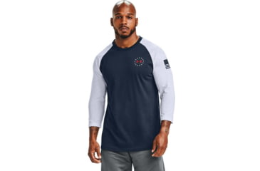 Image of Under Armour Freedom Flag Utility T-Shirt - Mens, Academy, X-Large, 1358292408XL