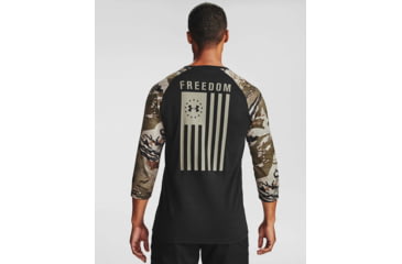 Image of Under Armour Freedom Flag Utility T-Shirt - Mens, Black, Small, 1358292001SM