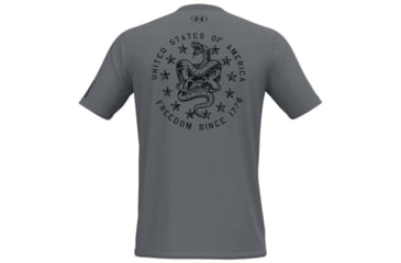 Image of Under Armour Freedom Snake T-Shirt - Mens, Steel, Large, 1362050036LG