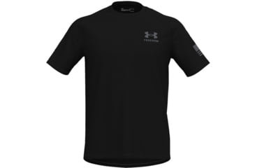 Image of Under Armour Freedom Tech Short Sleeve T-Shirt - Men's, Black/Pitch Gray, Medium, 1369468001MD