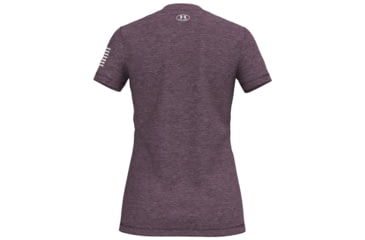 Image of Under Armour Freedom Tech V-Neck Short Sleeve T-Shirt - Women's, Extra Small, Ash Plum, 1369471554XS