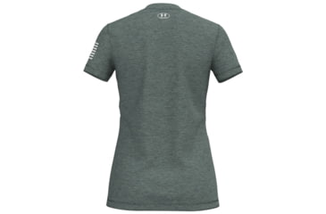 Image of Under Armour Freedom Tech V-Neck Short Sleeve T-Shirt - Women's, Extra Small, Silica Green, 1369471348XS