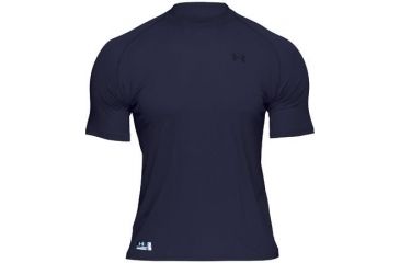 Image of Under Armour HeatGear Fire Retardant Longsleeve T - Dark Navy Blue Color 1005444-465