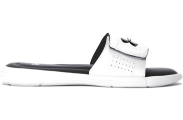 Image of Under Armour Ignite V SL - Mens, White//Black, 14, 1287318-100-14