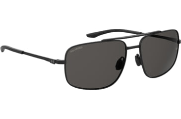 Image of Under Armour Impulse Sunglasses with Matte Black Frame and Grey Polarized Lens, Medium, UA0015GS 003-M9