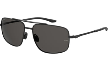 Image of Under Armour Impulse Sunglasses with Matte Black Frame and Grey Polarized Lens, Medium, UA0015GS 003-M9
