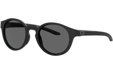 Image of Under Armour Infinity Sunglasses with Matte Black Frame and Grey/Blue Lens, Medium, UA0006S 003-IR