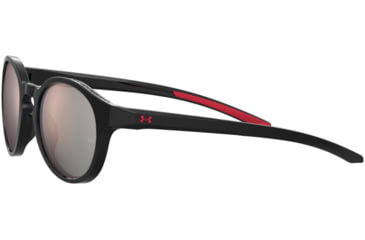 Image of Under Armour Infinity Sunglasses with Matte Black Frame and Rose Gold Mirror Lens, Medium, UA0006S 3H2-0J