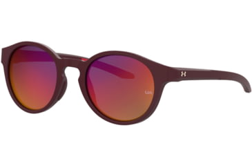 Image of Under Armour Infinity Sunglasses with Matte Solid Cardinal Frame and Infrared to Grey Mirror Lens, Medium, UA0006S LHF-MI
