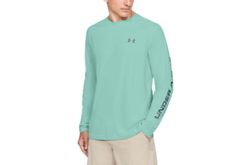 Image of Under Armour Iso-Chill Shore Break Long Sleeve Shirt - Mens, Aqua Float, 3X-Large, 13511397913X