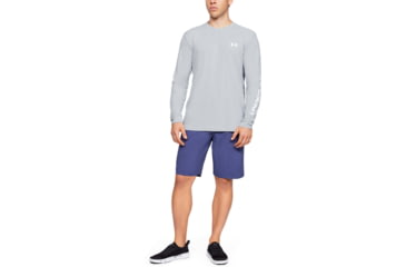 Image of Under Armour Iso-Chill Shore Break Long Sleeve Shirt - Mens, Halo Gray, Large, 1351139014LG