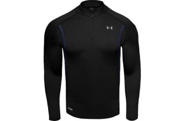 Image of Under Armour Men's ColdGear Base 3.0 1/4 Zip - Black Color 1004654-001