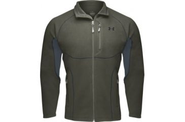 Image of Under Armour Men's ColdGear Derecho Fleece Jacket - Clay Green Color 1006055-387