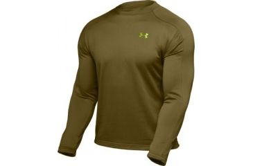 Image of Under Armour Men's ColdGear Hundo Fleece Crew - Green Tea Color 1006261-344