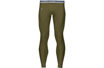 Image of Under Armour Men's ColdGear Tactical Leggings - Marine Olive Drab Color 1005550-390