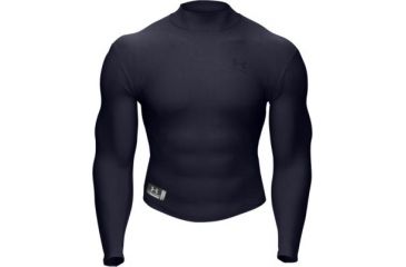 Image of Under Armour Men's ColdGear Tactical Mock - Dark Navy Blue Color 1005512-465