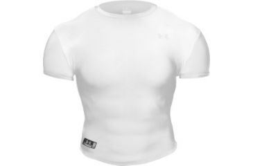 Image of Under Armour Men's HeatGear Tactical Full T - White Color 1005039-100