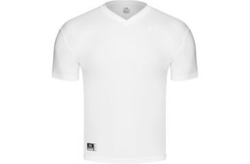 Image of Under Armour Men's HeatGear Tactical V-Neck - White Color 105084V-100
