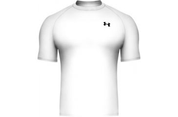 Image of Under Armour Men's HeatGear UA Tech Shortsleeve T - White Color 1000382-100