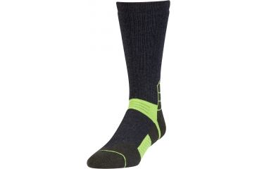 Image of Under Armour Mens Armour Scent Boot Socks, Asphalt Heather, 9-11 Medium, U728-APH-MD