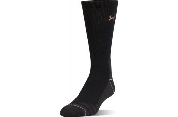 Image of Under Armour Mens Hitch Charged Wool Socks, Black/Canvas, 10-13 Large, U722-BLK/CAN-LG