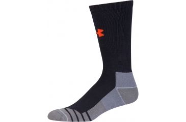 Image of Under Armour Mens Hitch Lite 3.0 Socks, Dark Navy/Volcano Orange, 9-11 Medium, U731-DKN/VOL-MD