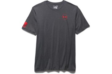 Image of Under Armour Mens WWP Freedom Flag Short Sleeve T-Shirt,Carbon Heather,Small 1270670091SM