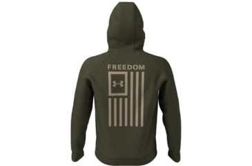 Image of Under Armour Freedom Flag Hoodie - Men's, Marine OD Green, Extra Large, 1370806390XL