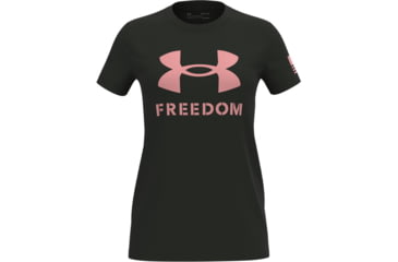 Image of Under Armour New Freedom Logo T-Shirt - Womens, Baroque Green, Extra Large, 1370815310XL