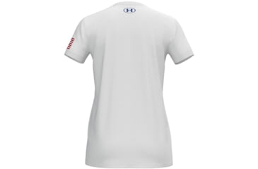 Image of Under Armour New Freedom Logo T-Shirt - Womens, White, Small, 1370815100SM