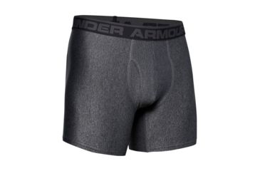 Image of Under Armour Original Series 6 Inch Boxerjock - Mens, Carbon Heather/Charcoal, 2XL, 1277238-090-XXL