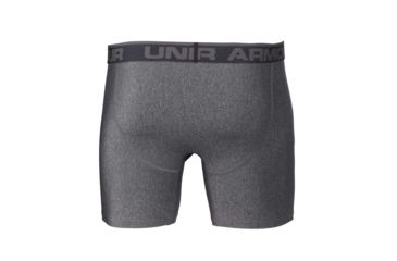 Image of Under Armour Original Series 6 Inch Boxerjock - Mens, Carbon Heather/Charcoal, Extra Large, 1277238-090-XL