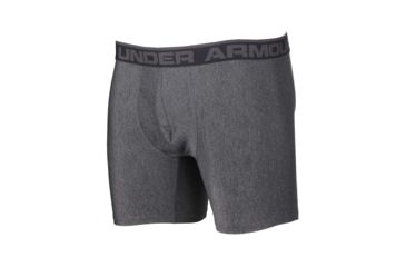 Image of Under Armour Original Series 6 Inch Boxerjock - Mens, Carbon Heather/Charcoal, Extra Large, 1277238-090-XL