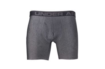 Image of Under Armour Original Series 6 Inch Boxerjock - Mens, Carbon Heather/Charcoal, Extra Large, 1277238-090-XL