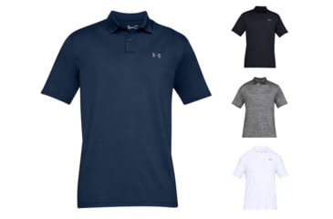 Image of Under Armour Performance Polo Textured - Men's, Academy, Black, Steel, White